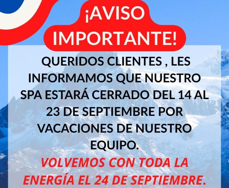Vacaciones Fiestas Patrias