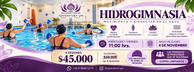 Hidrogimnasia y bienestar en Aquanatura Spa