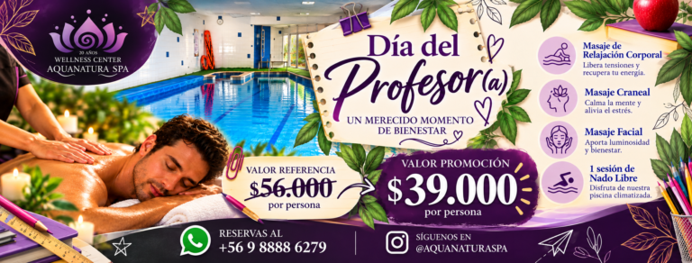 Promoción Día del Profesor en Aquanatura Spa